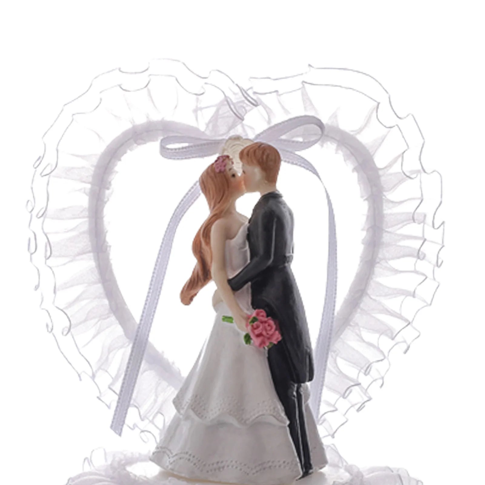 Wedding Cake Toppers Bride and Groom Cake Decoration Romantic Keepsake Gift for Holiday Party Dessert Cake Peaceful Pleasures Health and Wellness