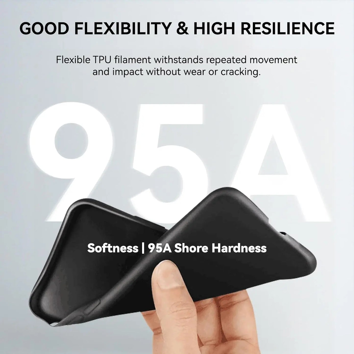 TPU Filament 1.75mm 95A Flexible 3D Printer – 250g/500g/1kg