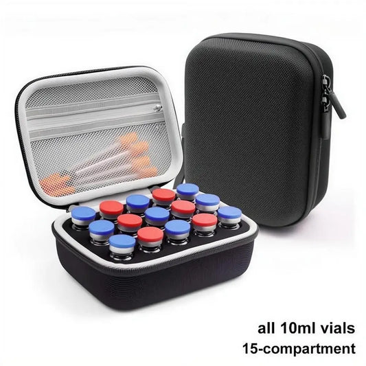 Portable Storage Case For10ML Insulin Vials Dust-proof Shockproof Insulated Protective Carrying Bag For Diabetic Insulin Bottle Peaceful Pleasures Health and Wellness
