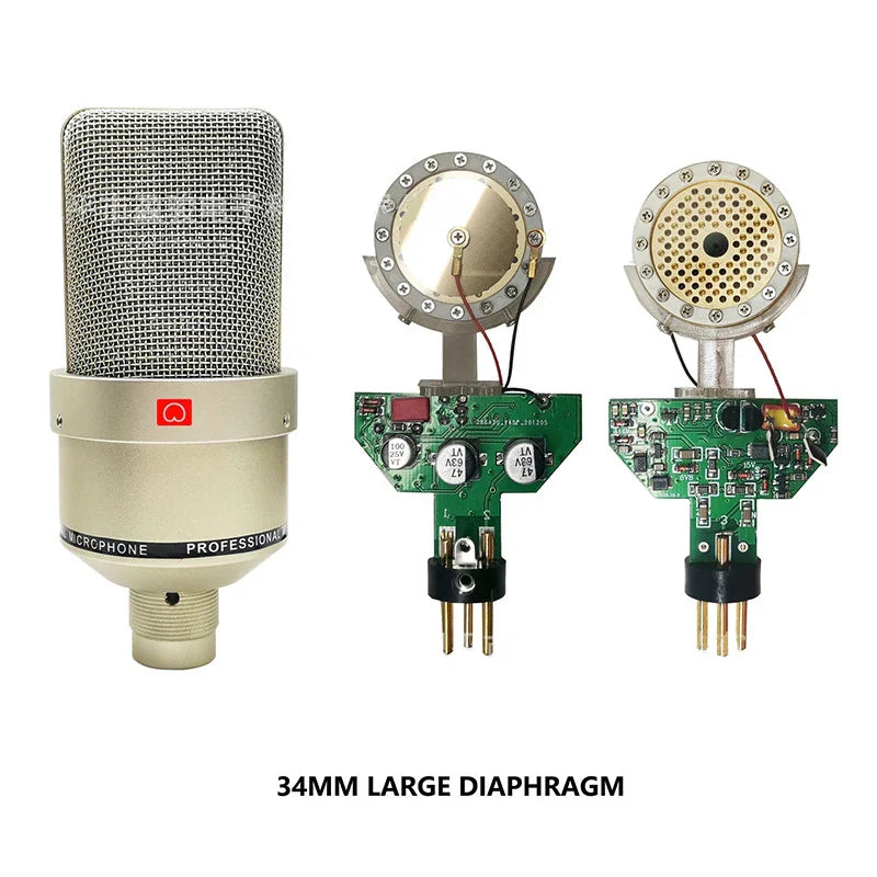 AyeBeau Studio Condenser Microphone – Wired Cardioid Mic Kit