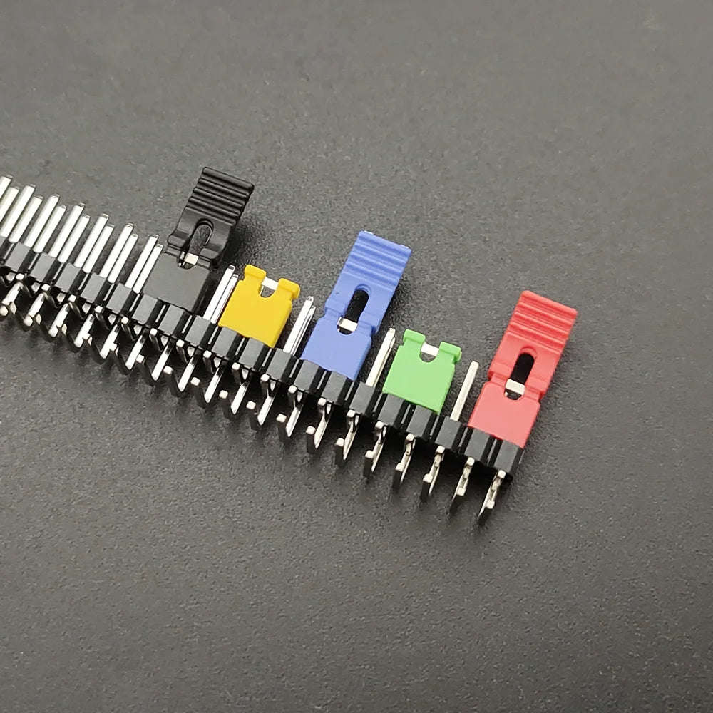 200PCS Mixed Jumper Caps Kit 2.54mm Long Handle Standard Circuit Board Short Circuit Cap Pin Blocks for Arduino Raspberry Pi PCB Peaceful Pleasures Health and Wellness