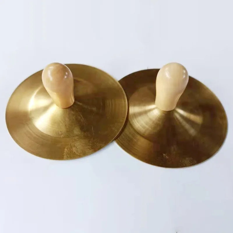 Hand Percussion Copper Cymbals Children Musical Instrument Education