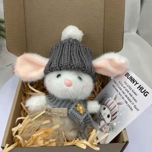 Plush Mini Bunny Gift Set | LED Strip & Hug Card Included Plush Gift Set Peaceful Pleasures Health and Wellness