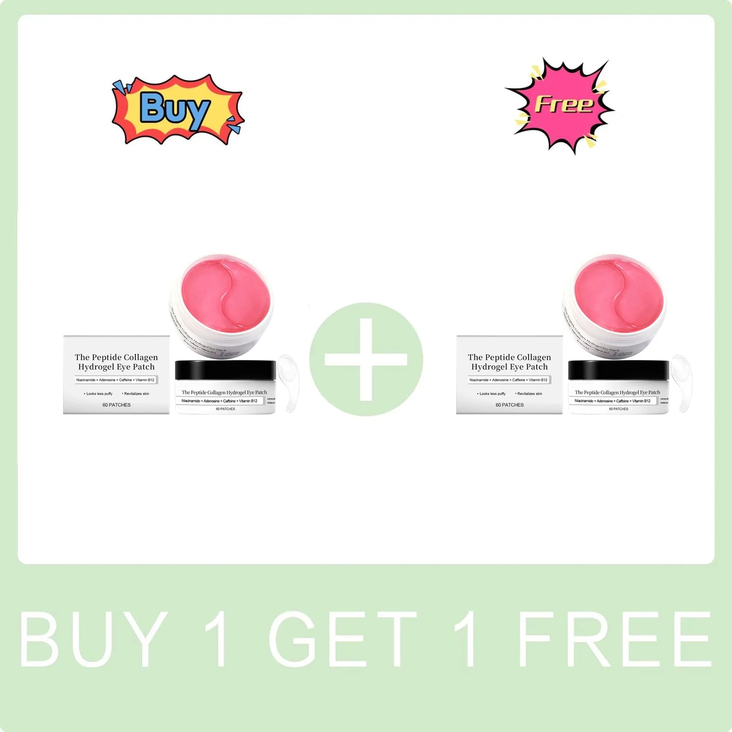 Collagen Hydrogel Eye Patch Nicotinamide Eye Mask Anti Dark Circles Eye Bags Moisturizing Firming Eye Patches Skin Care Products Peaceful Pleasures Health and Wellness Buy 1 Get 1 Free