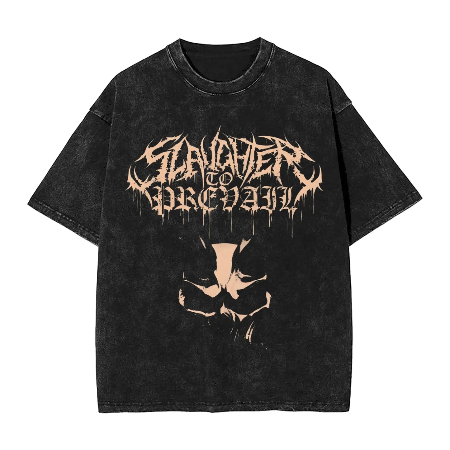 Slaughter to Prevail T Shirt Men's Cotton Unique T-Shirt Round Neck Tee Shirt Short Sleeve Tops Printed Peaceful Pleasures Health and Wellness 1 S