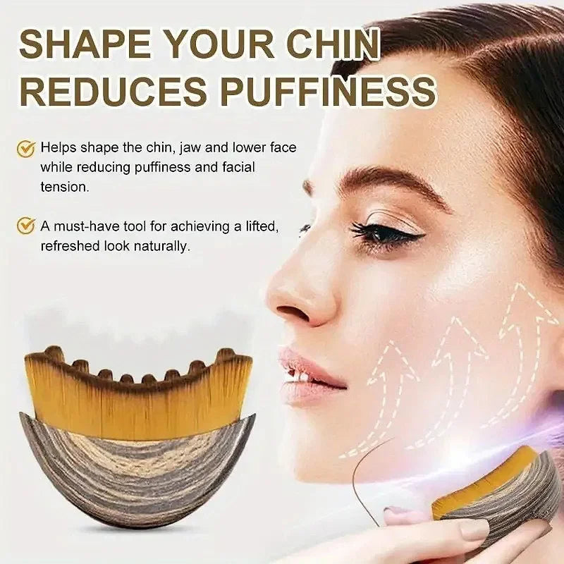 Facial Contour Massage Brush | Face Sculpting Drainage Tool