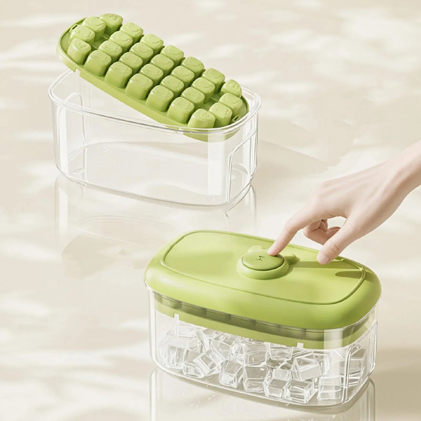 28-Grid Ice Cube Tray | Leakproof Easy Release Freezer Mold