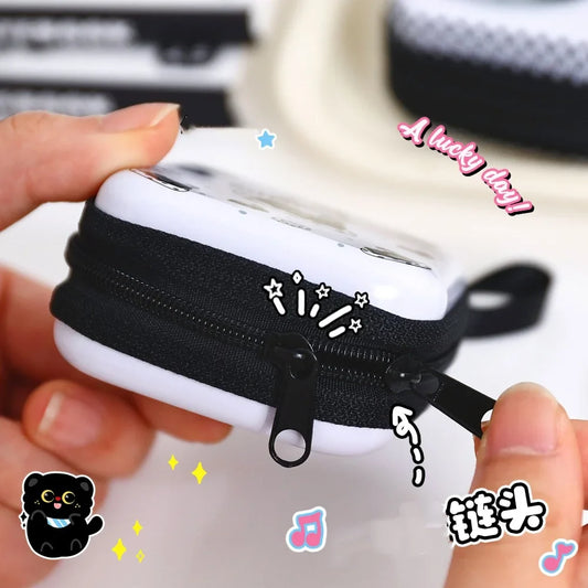 Cute Cat Tinplate Coin Purse | Mini Storage Box for Keys & Earbuds Novelty Coin Purse Oasis Select
