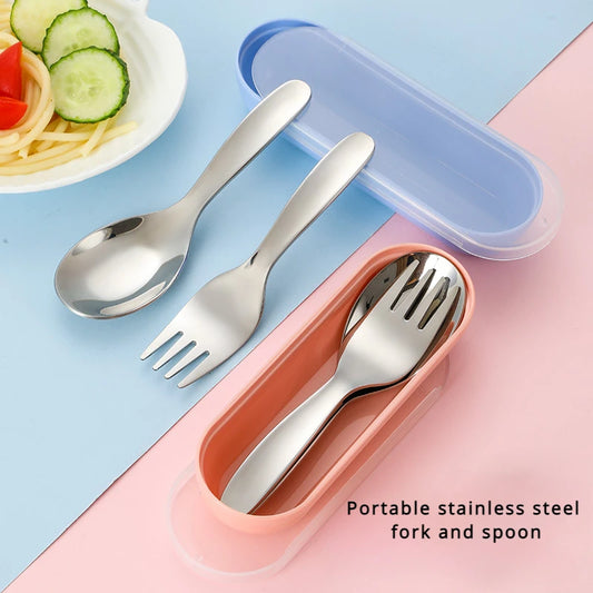 Stainless Steel Camping Cutlery Set – Portable Spoon & Fork Camping Cutlery Set Peaceful Pleasures Health and Wellness