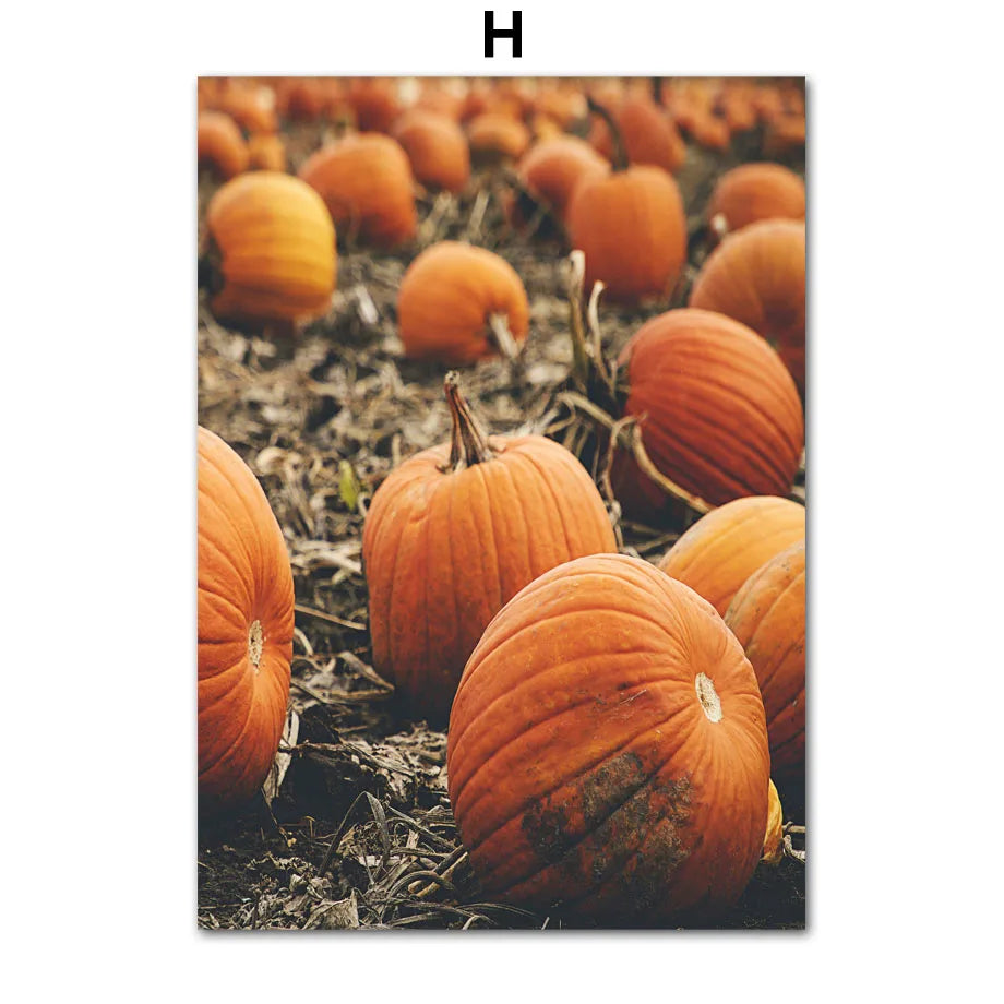 Fall Deer Autumn Canvas Wall Art Print | Living Room Decor