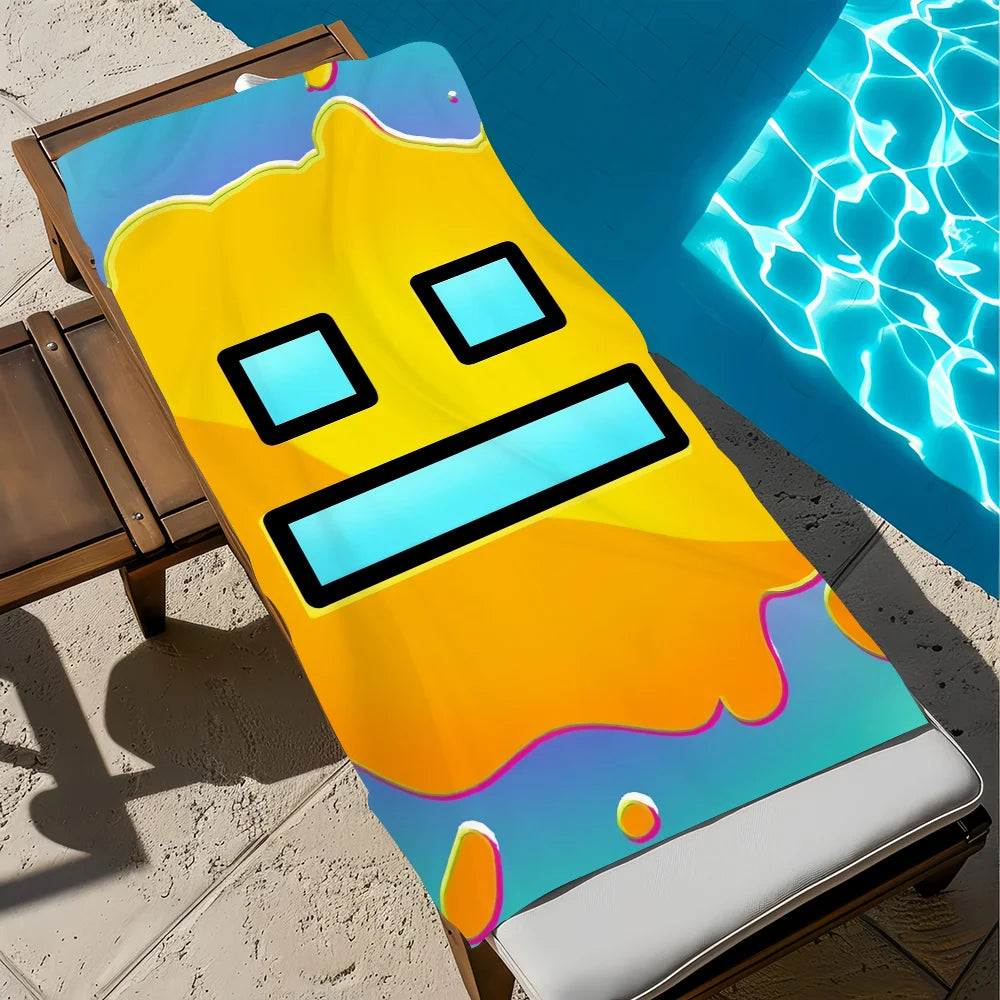 Quick-Dry Geometry Beach Towel | Pool, Gym & Travel