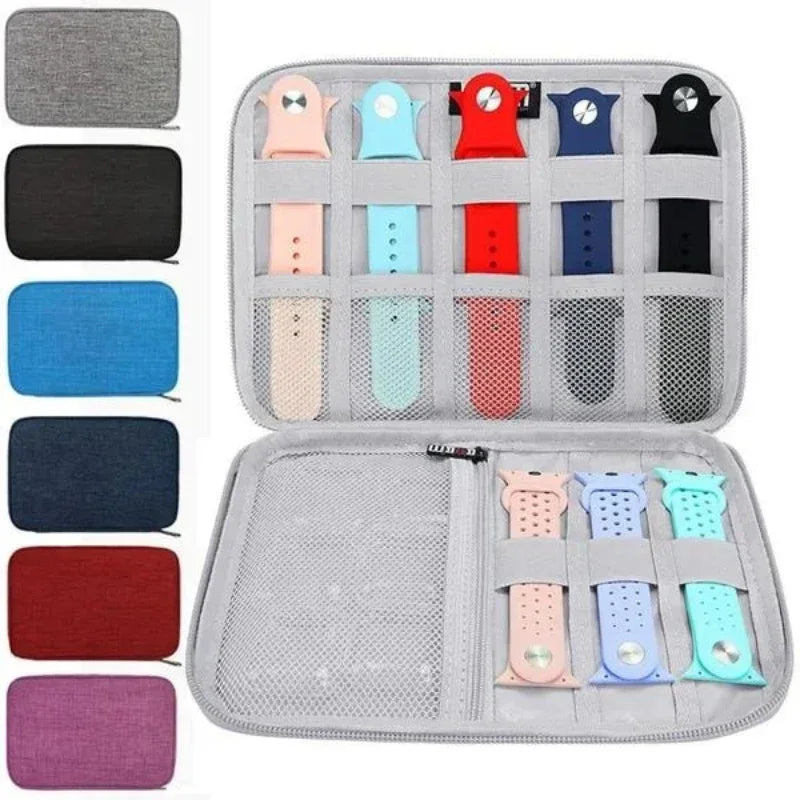 Smart Watch Band Organizer Travel Pouch | Apple Watch Strap Bag