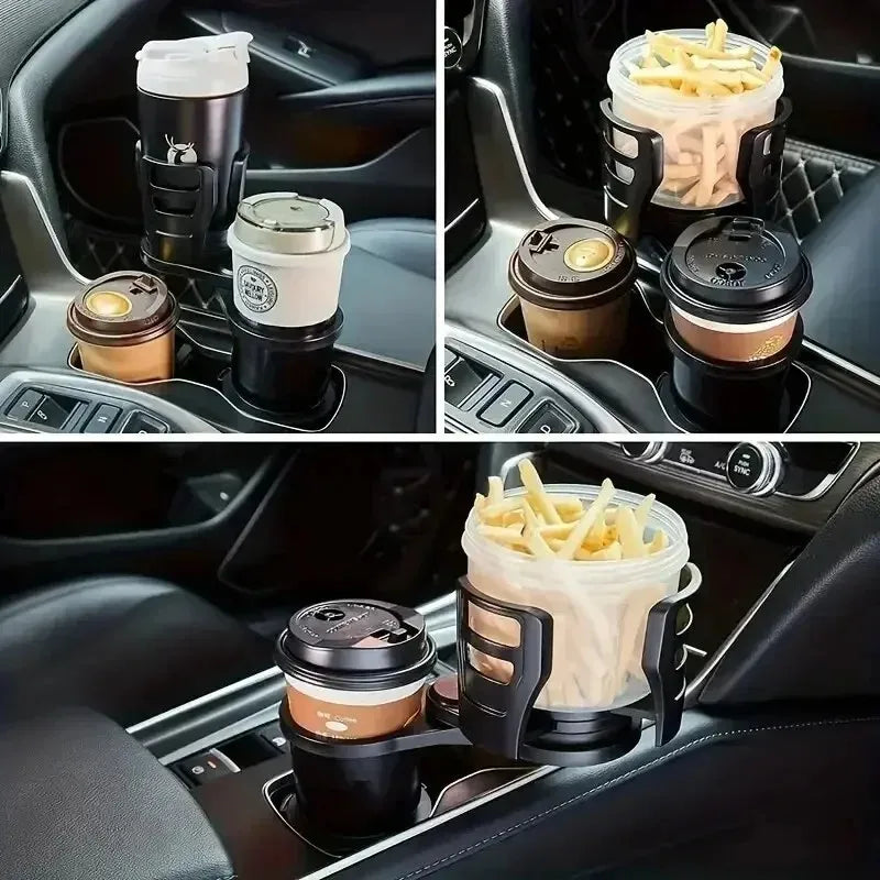 Car Cup Holder Expander For Car Adapter Adjustable Multifunctional Dual Cup Holder With Phone Holder Aromatherapy Organizer Peaceful Pleasures Health and Wellness