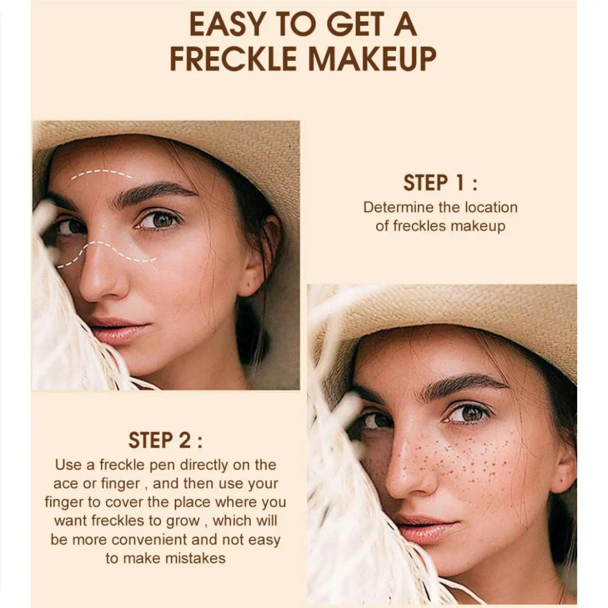 HANDAIYAN Waterproof Fake Freckle Pen – Natural Makeup Look