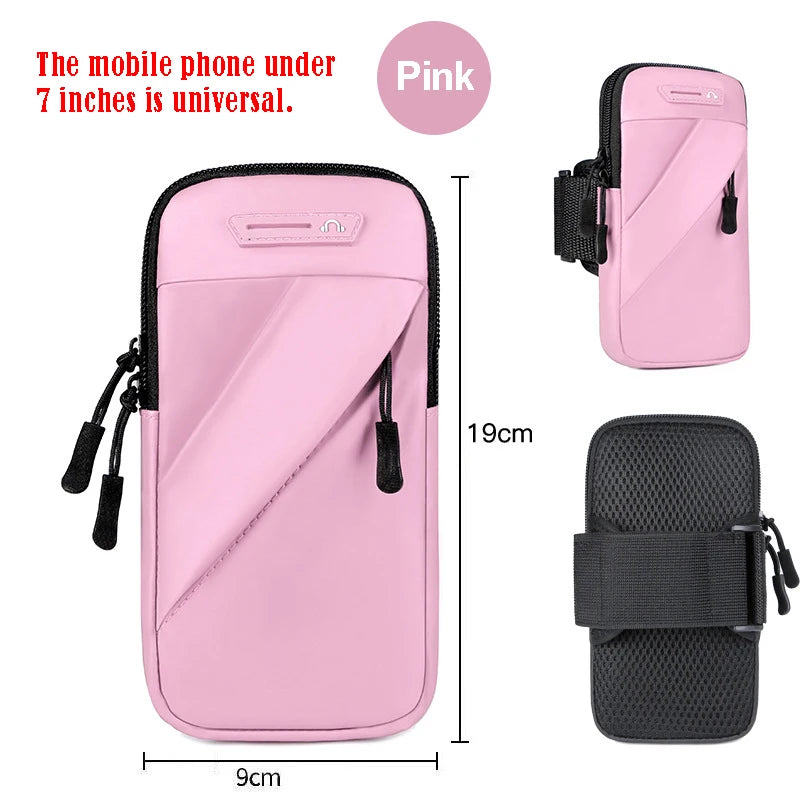 Mobile Phone Bag Wrist Armbands Running Bag For Phone Mp3 Mp4 Bags Armband On The Phone Bags Accessories Sleeve Bags Women's Bag Peaceful Pleasures Health and Wellness Pink(7 inch) China Mainland