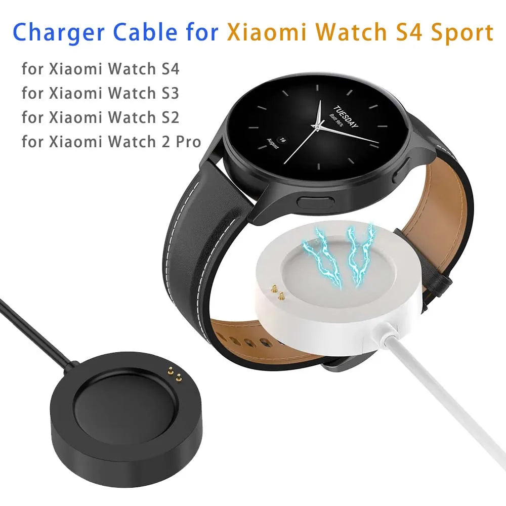 White Charger Cable for Xiaomi Watch 2 Charging USB Cable Watch S2 S3/ Watch 2 Pro Smartwatch Accessories Peaceful Pleasures Health and Wellness