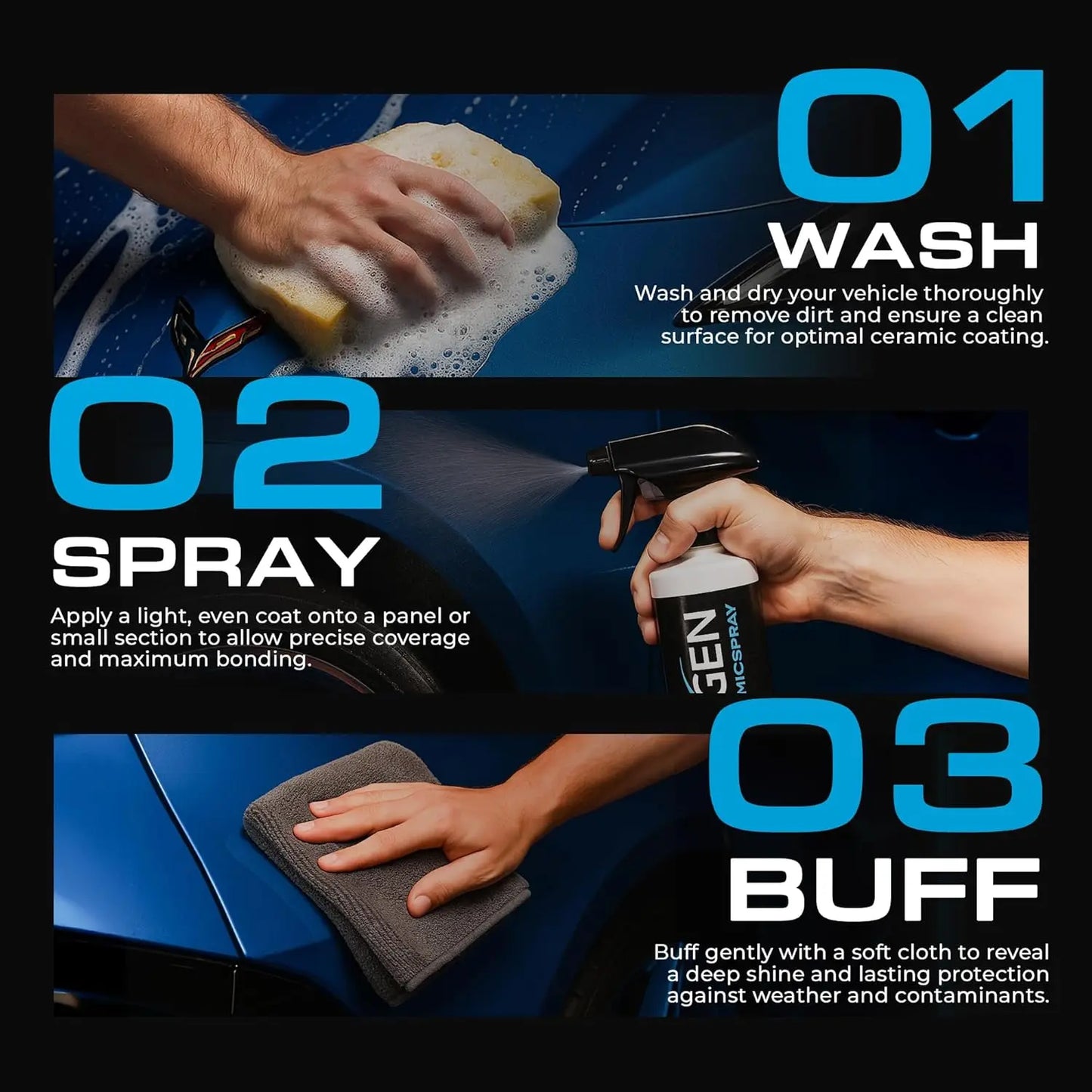 Ceramic Spray Silicon Dioxide Ceramic Coating Spray Professional Grade Protective Sealant Polish for Cars RVs Motorcycles Boats Peaceful Pleasures Health and Wellness