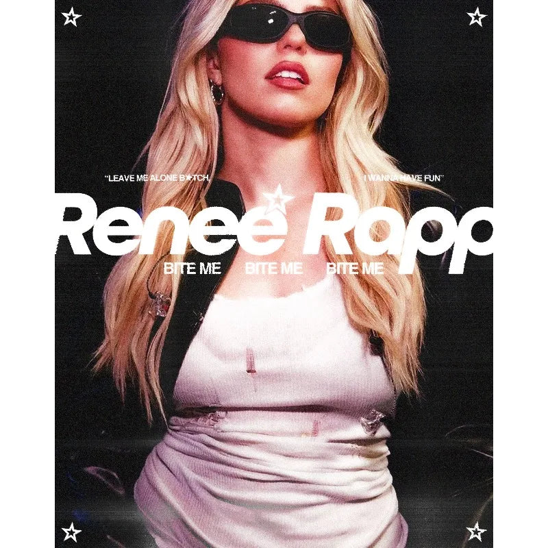 Hot Pop Singer Renee Rapp Bite Me New Music Album Aesthetic Poster HD Printed Canvas Painting Wall Art Pictures Home Decor Peaceful Pleasures Health and Wellness