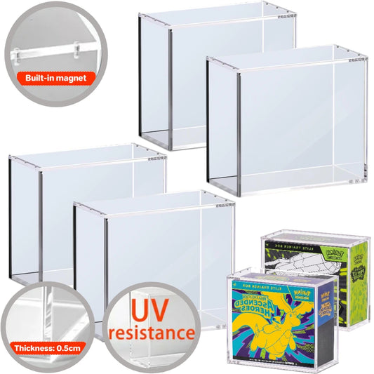Acrylic Display Case for Pokémon ETB | 99% UV & Dust-Proof Acrylic Display Case Peaceful Pleasures Health and Wellness