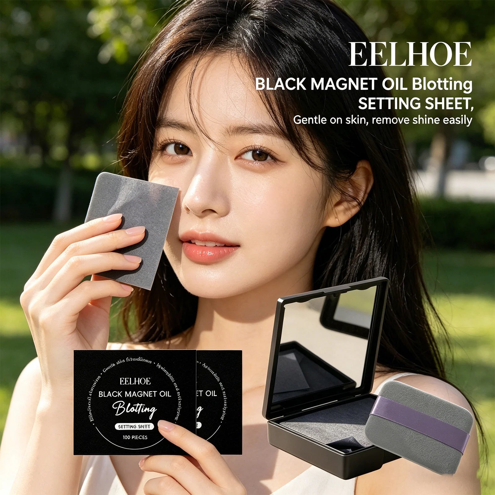 Eelhoe Facial Oil-Blotting Papers 100pc | Matte Oil Control Oil Blotting Sheets Peaceful Pleasures Health and Wellness