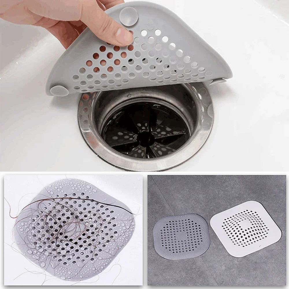 Shower Drain Plug Hair Catcher Stopper Kitchen Sink Strainer Sewer Silicone Bathroom Floor Bathtub Water Filter Home Accessories Peaceful Pleasures Health and Wellness
