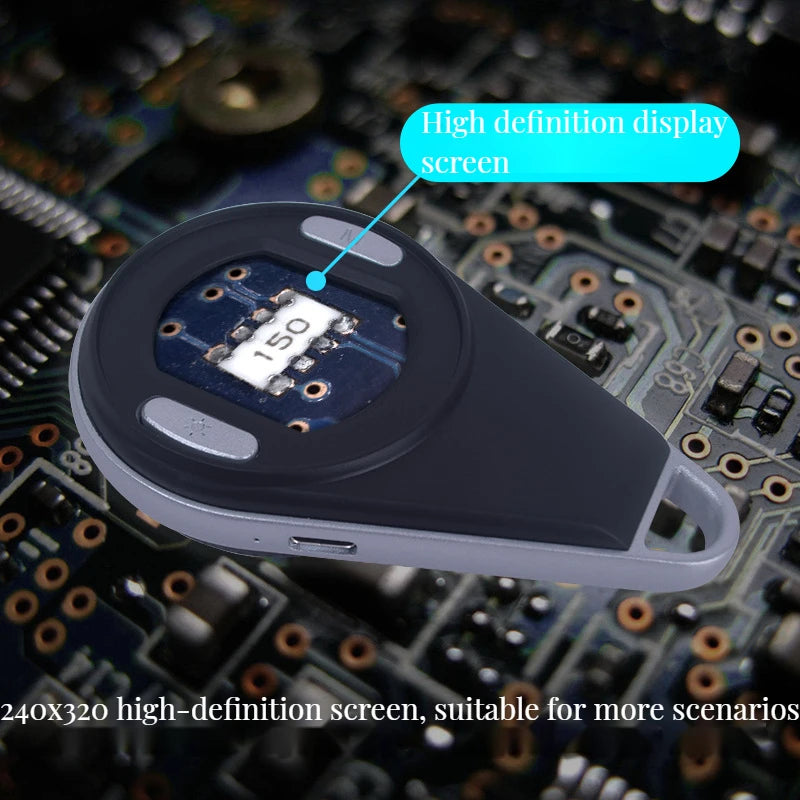 Digital Display Frequency Magnifying Glass 60/80/100X with Three Multiples Switching Portable Microscope Peaceful Pleasures Health and Wellness