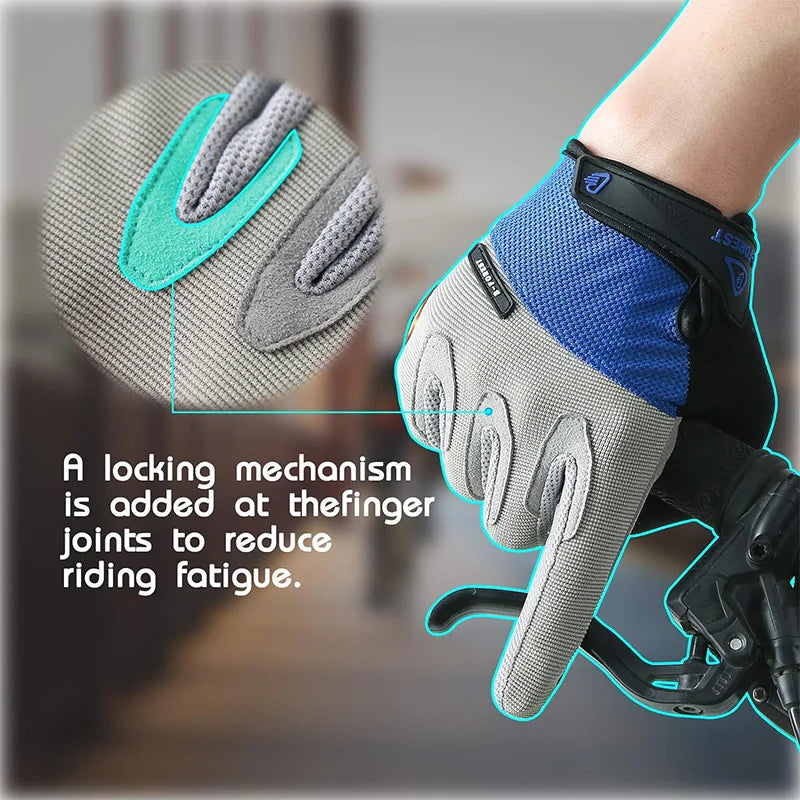 One Pair Unisex Full Finger Outdoor Sports Cycling Gloves Touch Screen Compatible,Anti-slip,Waterproof,Windproof Glove Peaceful Pleasures Health and Wellness
