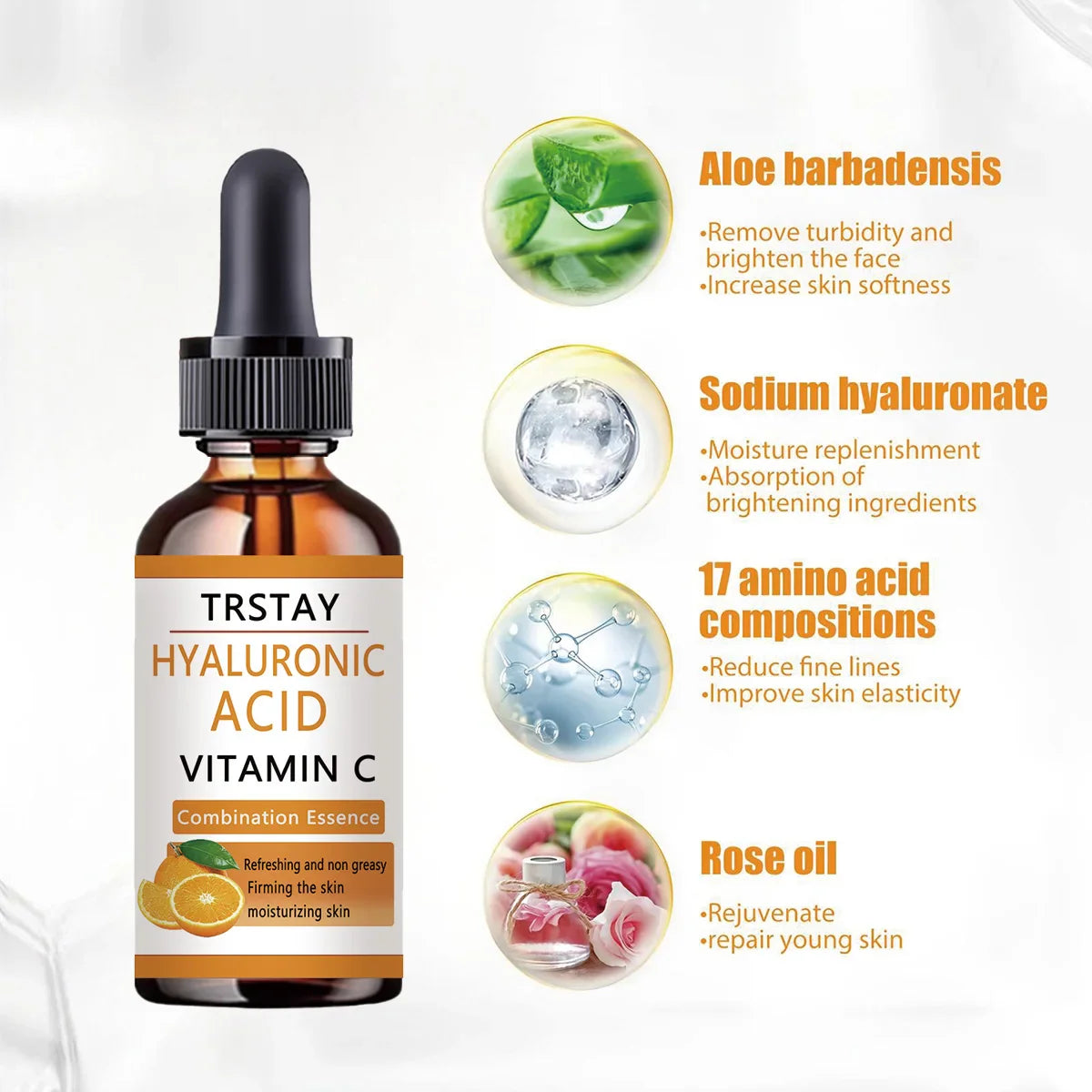 TRSTAY Hyaluronic Acid Brightening Serum | Radiant Glow