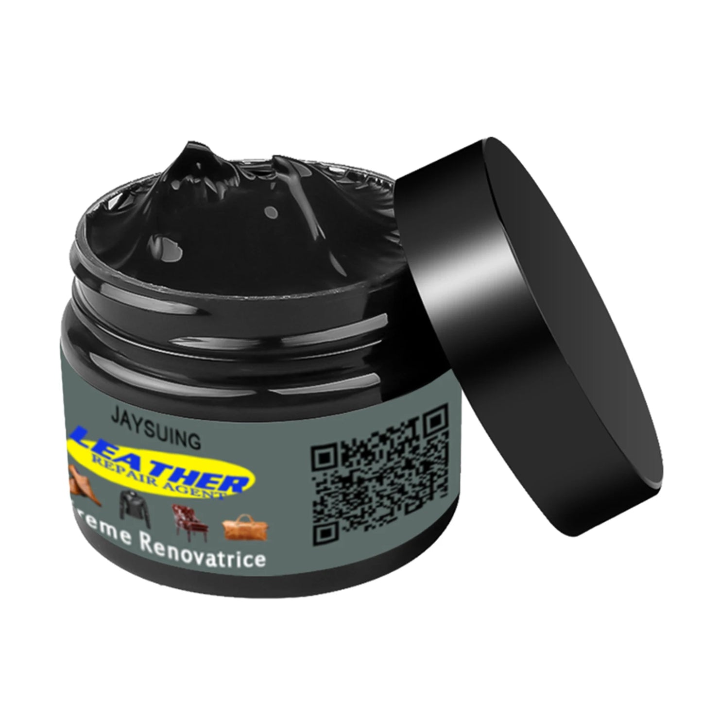 Leather Recoloring Paste Super-fast Drying Leather Repair Gel for Leather & Vinyl Couches Boat Car Seats Furniture Peaceful Pleasures Health and Wellness Black