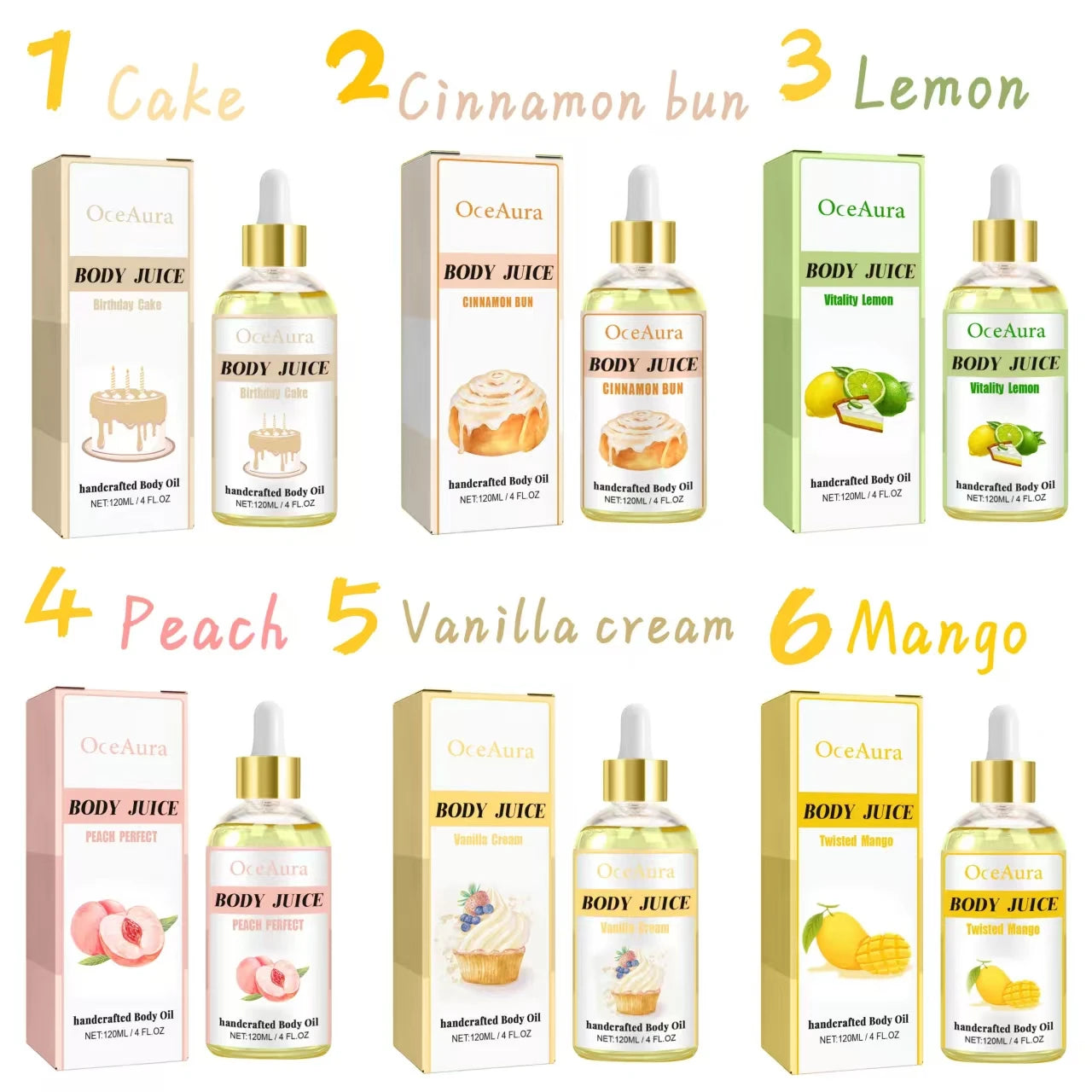 OceAura Sweet Body Oil – Moisturizing & Nourishing 120ml