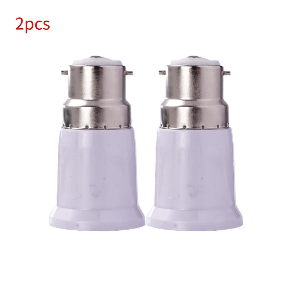 B22 to E27 Lamp Holder Converter Adapter for Light Socket Peaceful Pleasures Health and Wellness 2pcs