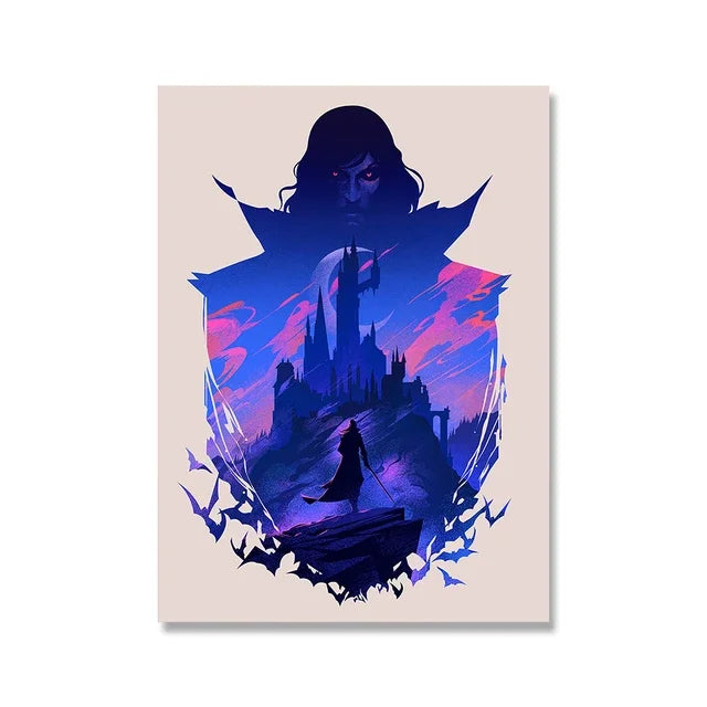Game Art Canvas Poster – Witcher, Horizon Zero Dawn, Knight Wall Art Canvas Wall Art Peaceful Pleasures Health and Wellness 09 30x40cm Unframed