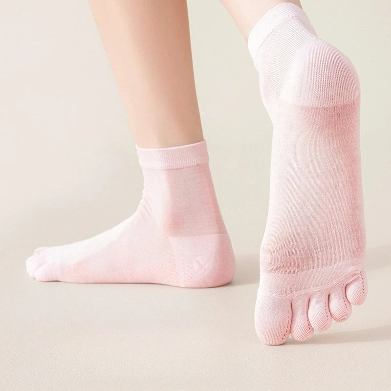 Unisex Toe Socks – Breathable Mesh Deodorant Sports Socks
