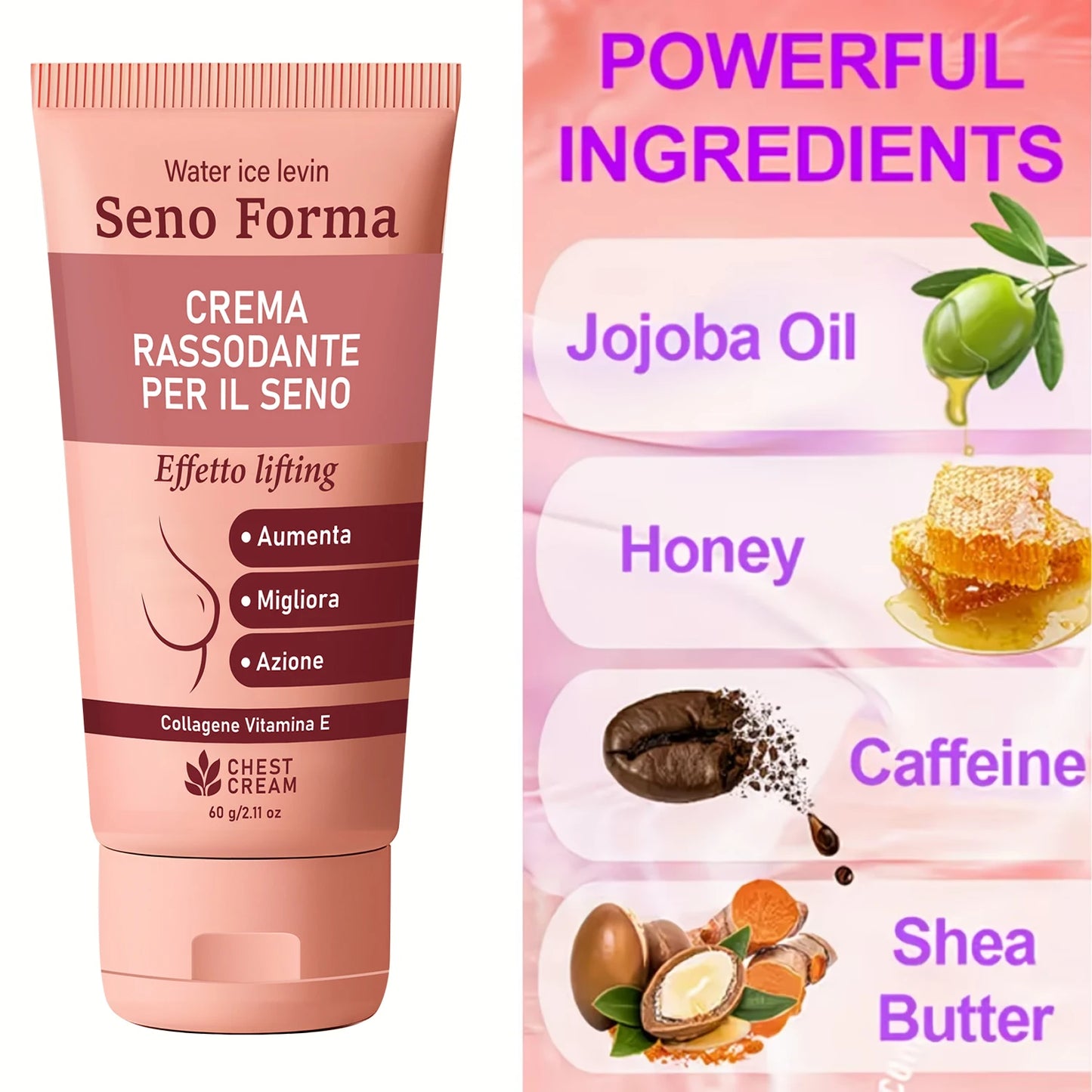 Collagen & Vitamin E Bust Firming Cream | 60g Moisturizer