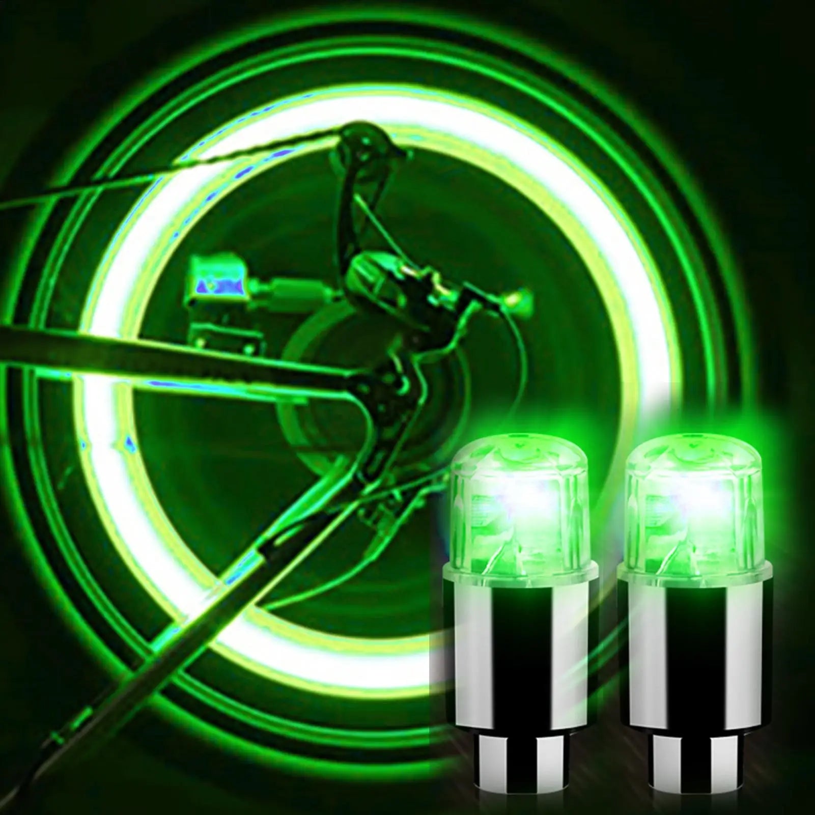LED Tire Valve Cap Lights for Car, Bike & Motorcycle Wheels LED Valve Cap Lights Peaceful Pleasures Health and Wellness