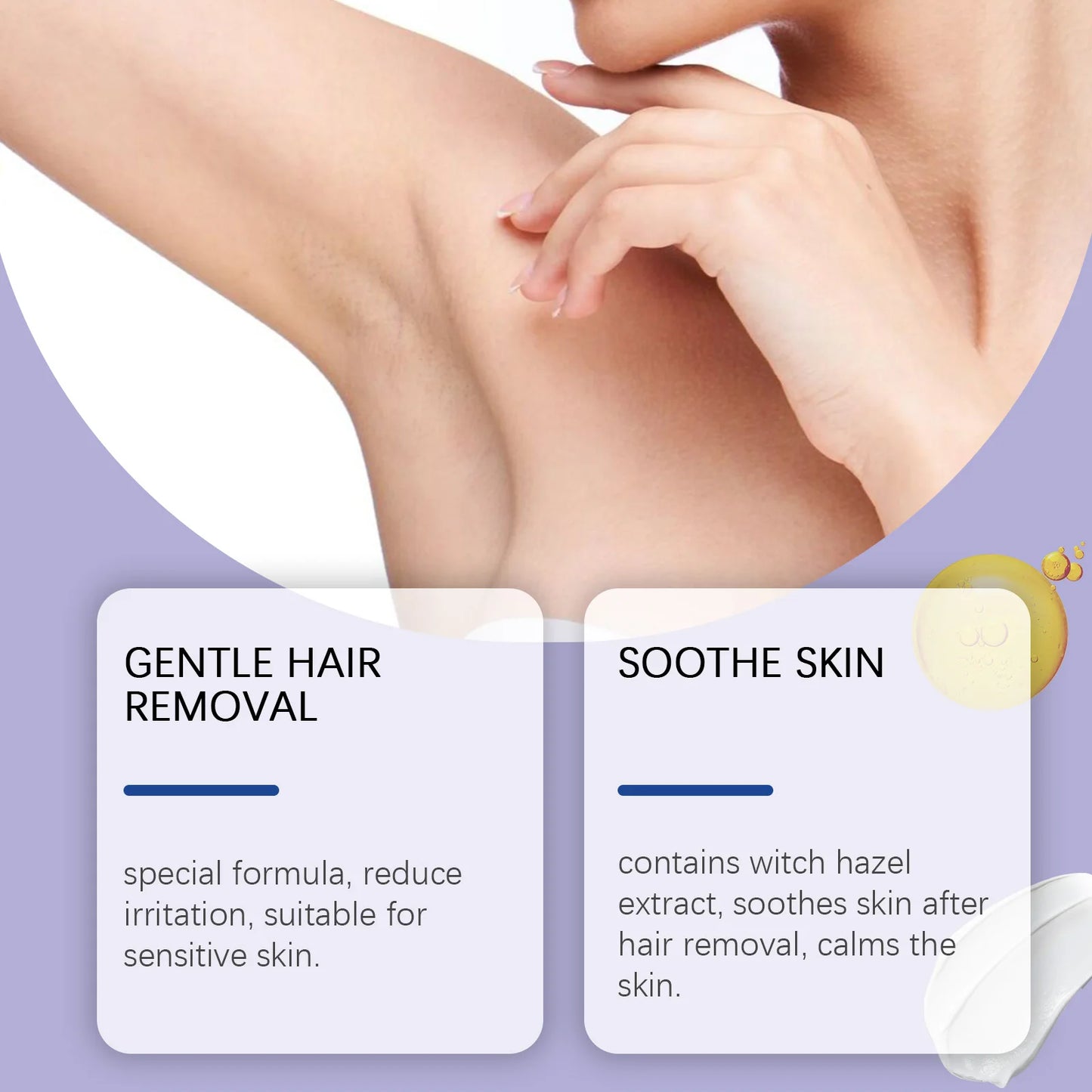 Jaysuing Painless Depilatory Cream | Leg, Arm & Bikini Hair Removal