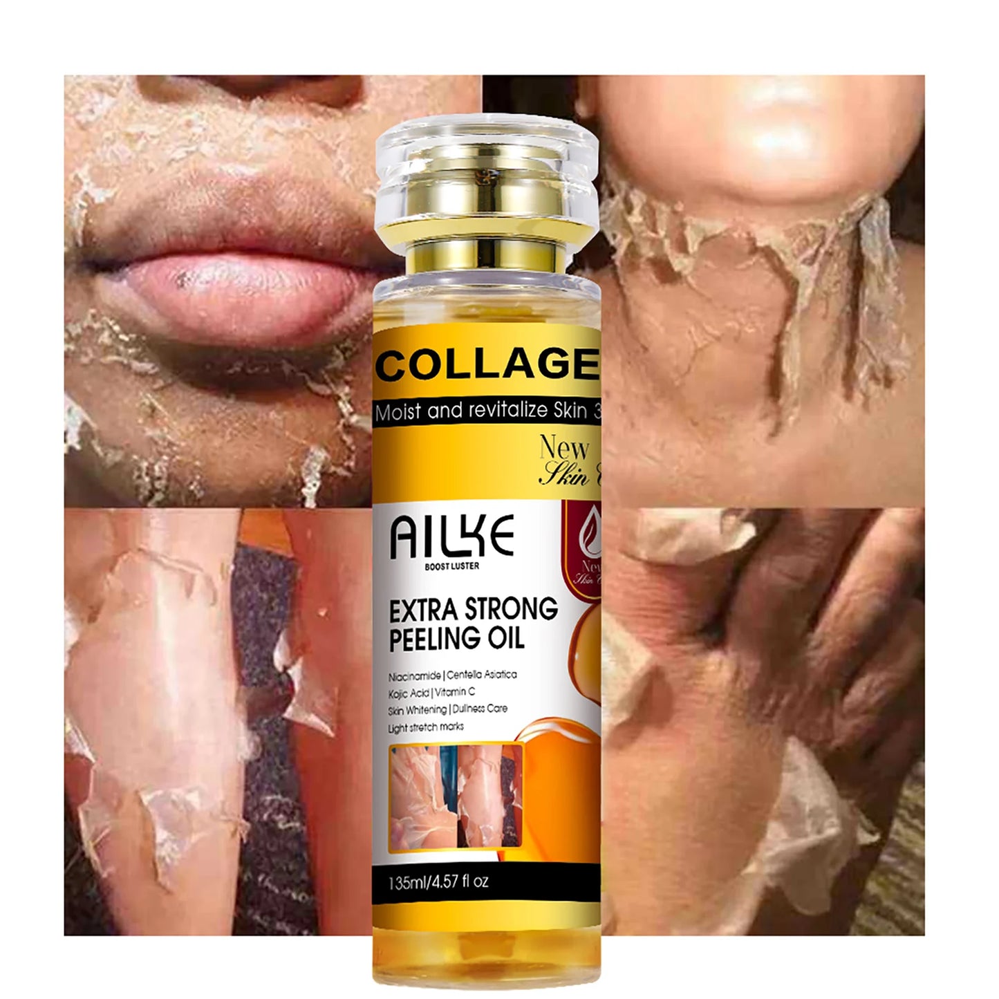 AILKE Collagen Peeling Oil | Brightening Exfoliating Solution 135ml