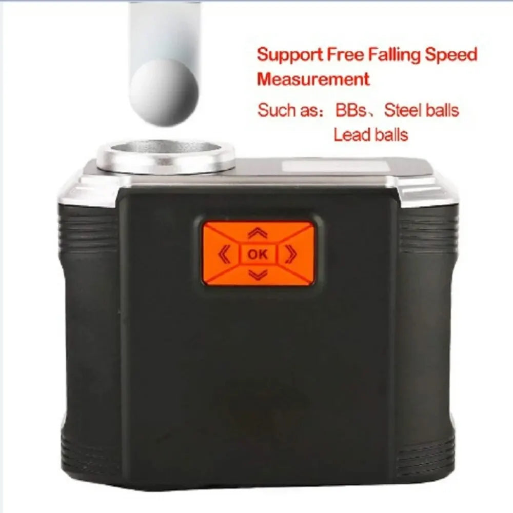 Bluetooth-Compatible Chronograph Speed Meter Velocity LCD Screen Display Speed Measuring Instruments Slingshot Bow Speed Meter Peaceful Pleasures Health and Wellness