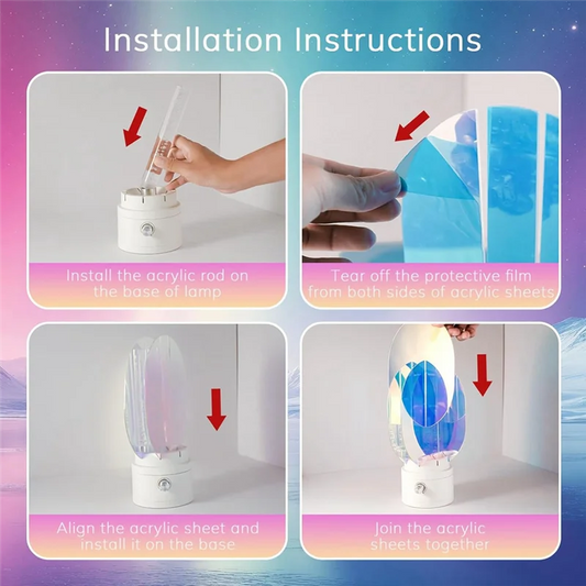 A36T-Lights Projector, Cordless Night Light With Rotating Button To Adjust Brightness Suitable For Bedroom/Desktop Decoration Peaceful Pleasures Health and Wellness As Shown