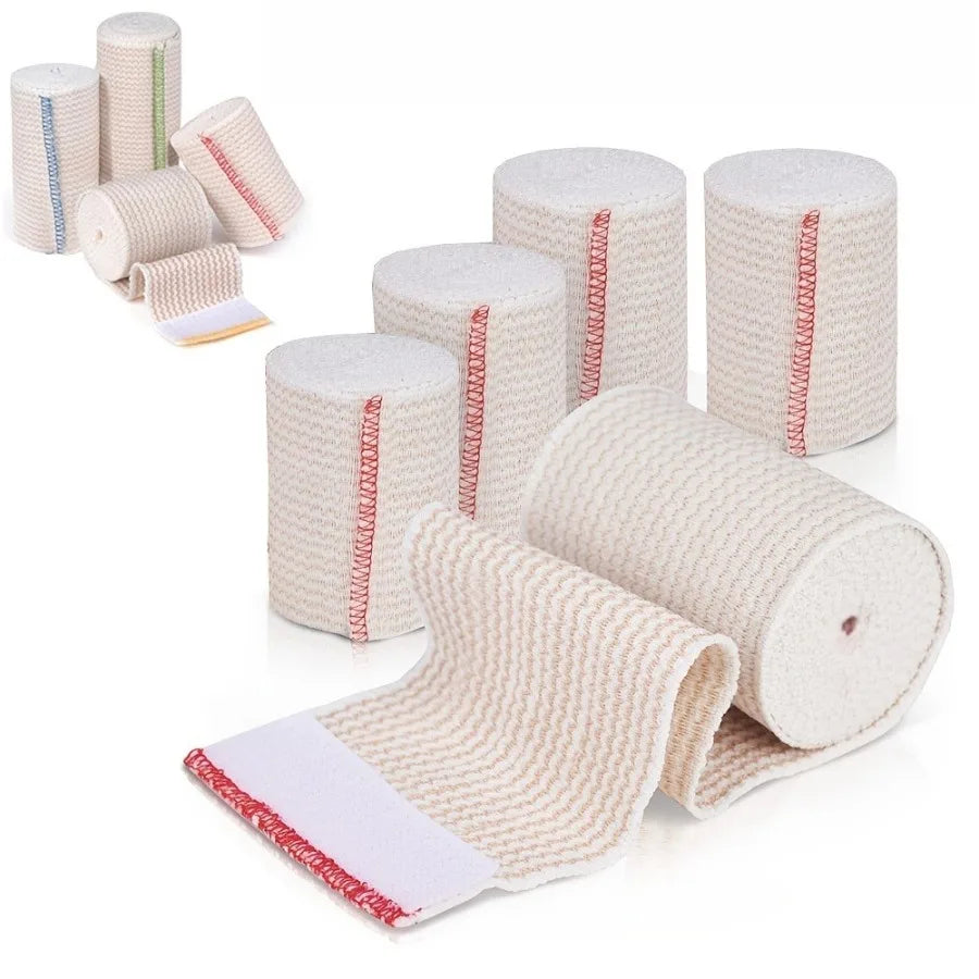 2/12/24 Packs Compression Elastic Bandage Wraps, Latex-Free Support for Knees Ankle Legs Wrist Sports Injury Recovery First Aid Peaceful Pleasures Health and Wellness