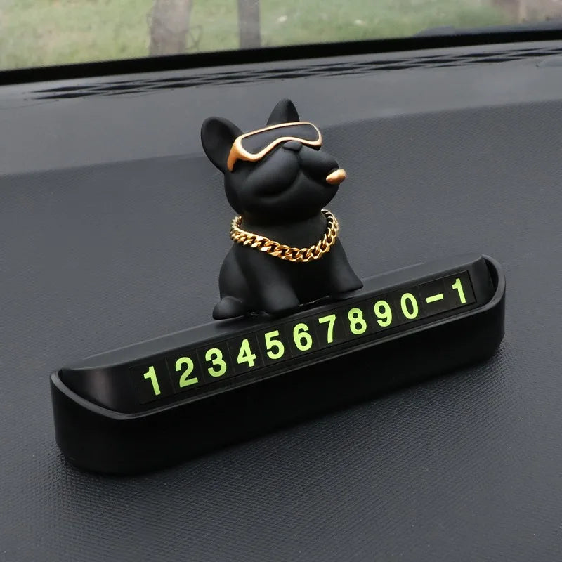 Temporary Parking Phone Number Sign for Vehicles Automotive Supplies Interesting Bulldog Temporary Parking Sign for Cars Peaceful Pleasures Health and Wellness