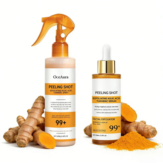 Kojic Acid & Turmeric Exfoliating Serum Spray | Skin Care Exfoliating Face Serum Oasis Select