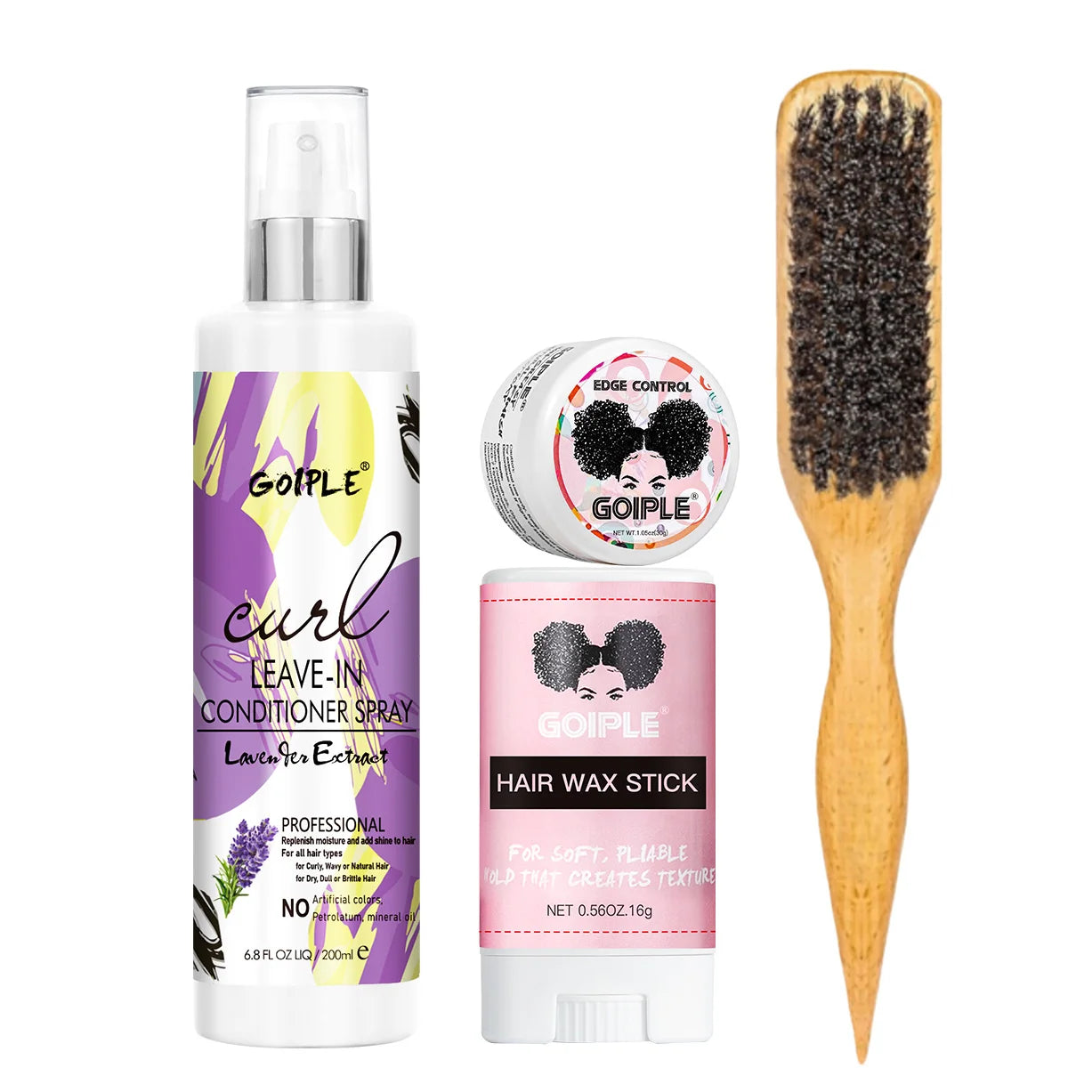 200ml Curl Leave-In Conditioner for 2A-4C Hair Shiny and Moisturizing Spray Wave Curly Anti-Frizz Hair Care Products for Women Peaceful Pleasures Health and Wellness conditioner-4pcs
