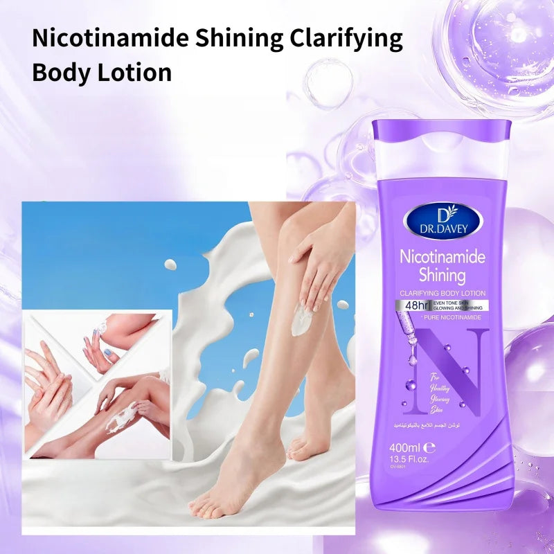 DR.DAVEY Glutathione & Niacinamide Body Oil + Lotion Set