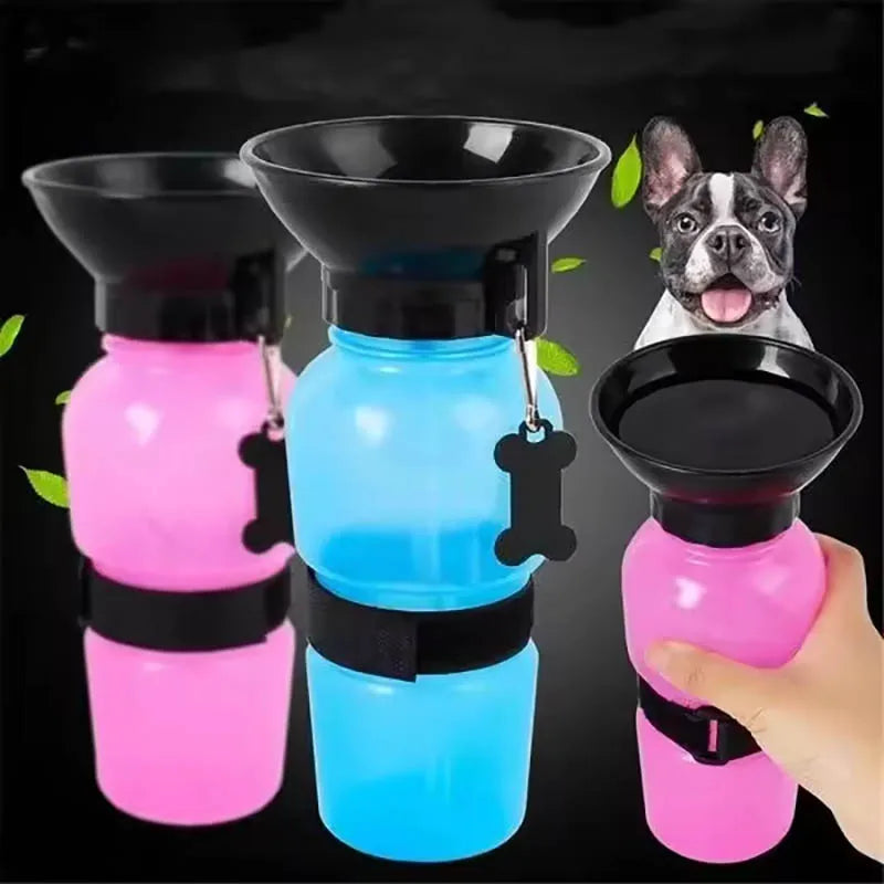 500ml Portable Pet Water Bottle – Leak-Proof Travel Cup for Dogs