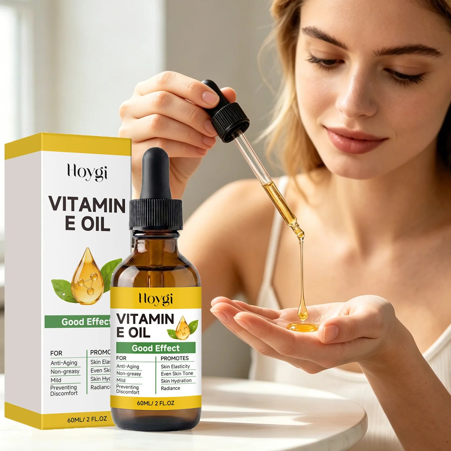 Vitamin E Oil for Face, Body, Nails & Hair – Hydrating 60ml