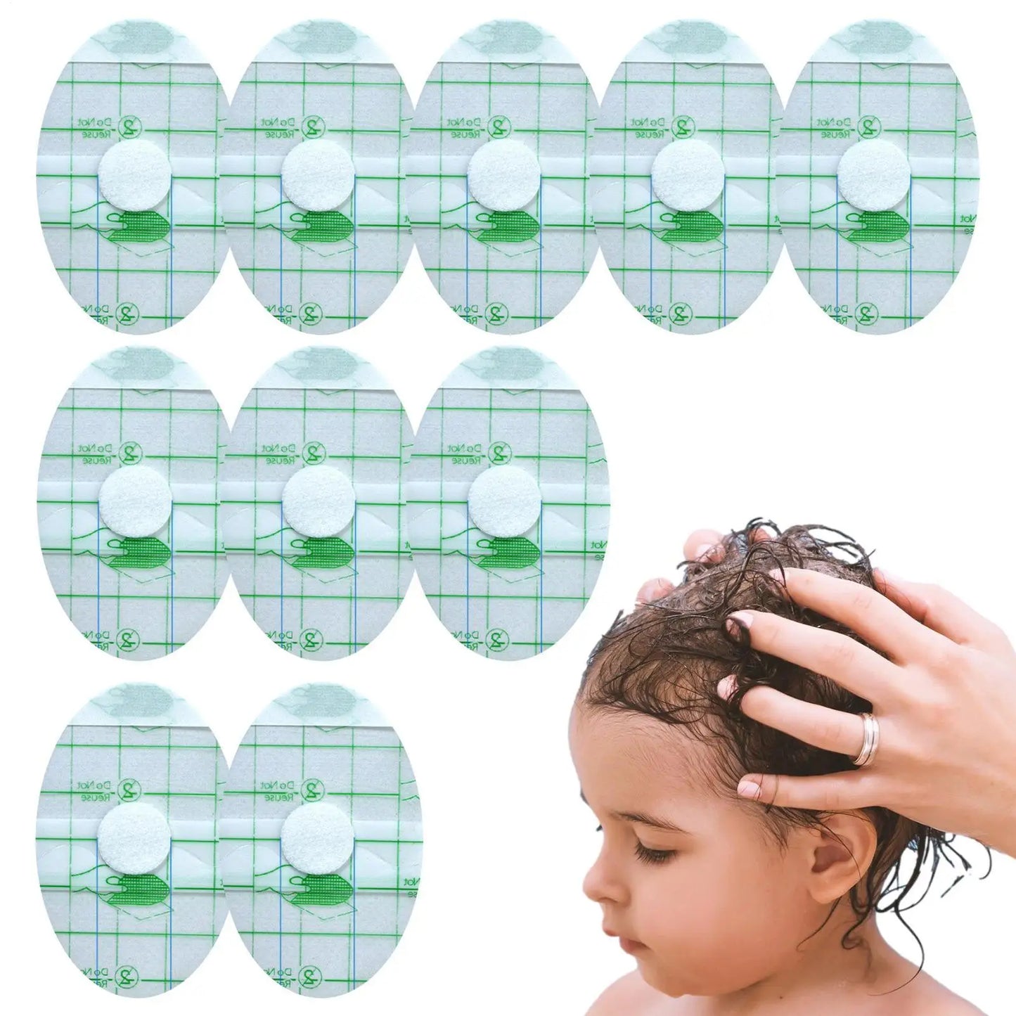 100-Pack Waterproof Ear Stickers for Baby, Kids & Adults Waterproof Ear Stickers Peaceful Pleasures Health and Wellness