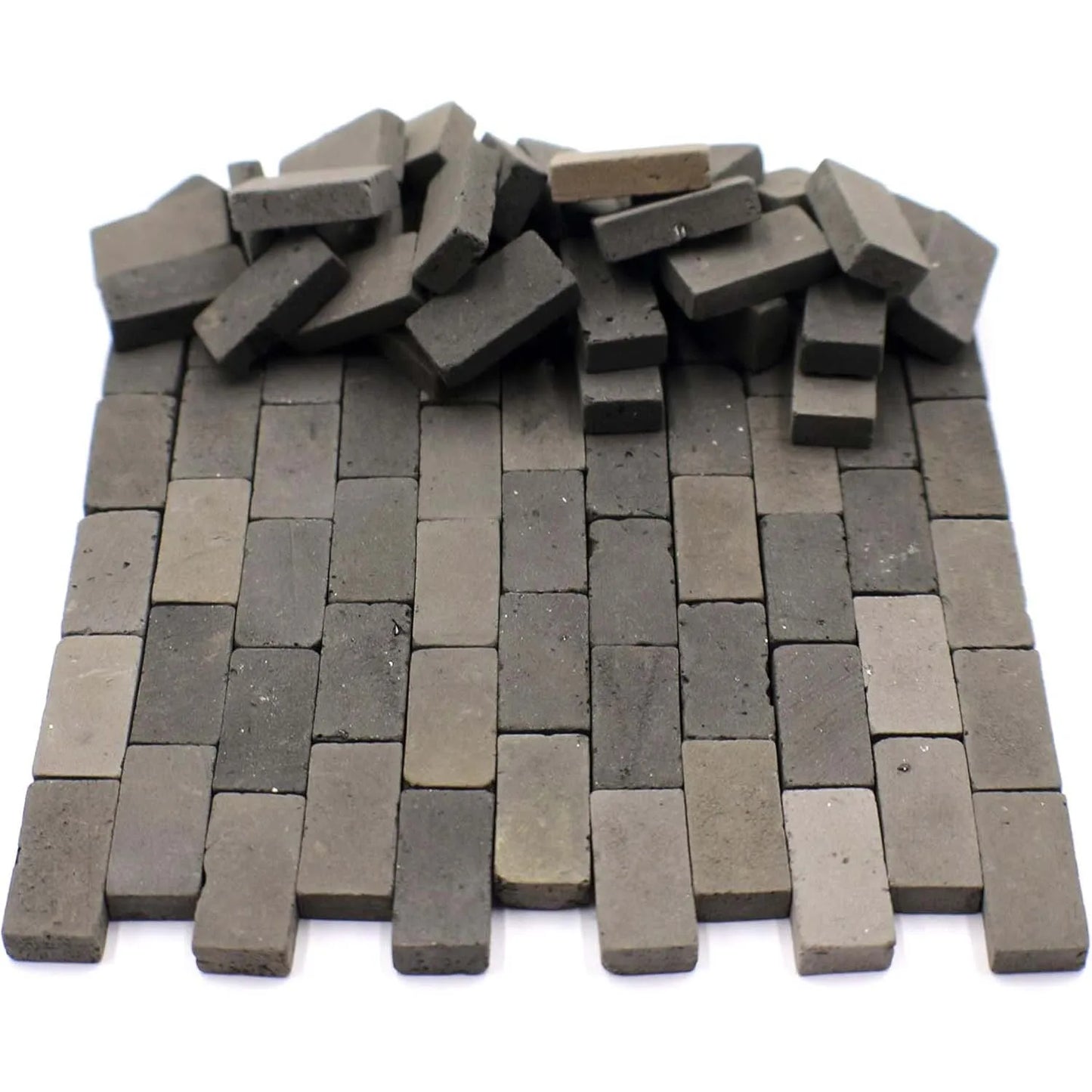 1:35 Miniature Weathered Bricks 120pcs – Gray & Orange