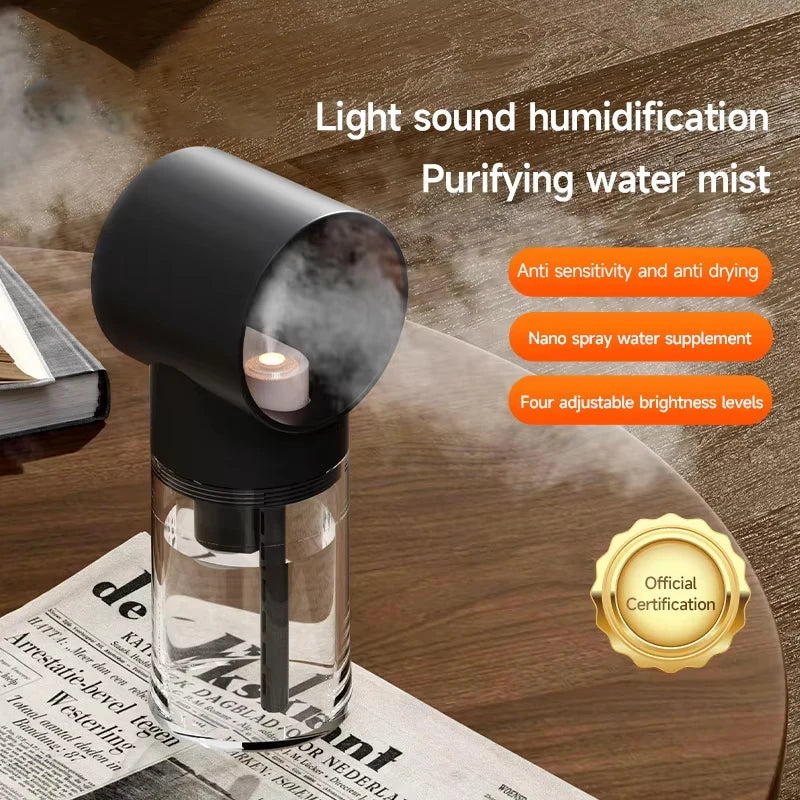 Mini Portable Humidifier Night Light Home Aromatherapy Charging Low Sound Small Aromatherapy Machine Desktop Humidifier Peaceful Pleasures Health and Wellness