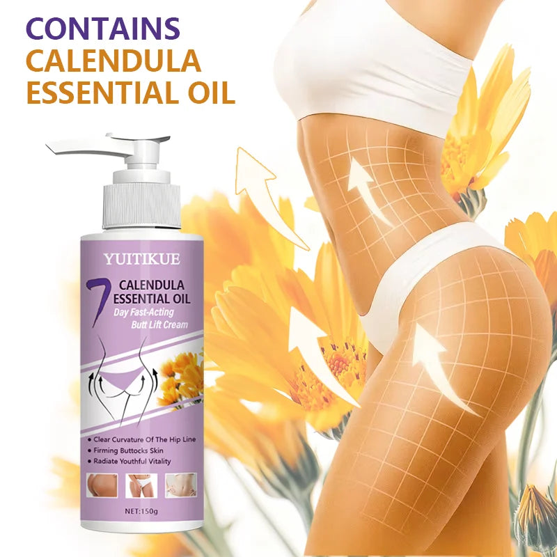 YUITIKUE 7-Day Butt Lift Firming Cream – Calendula & Collagen 150g Body Firming Cream Peaceful Pleasures Health and Wellness